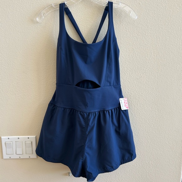 Free People Movement NWT Righteous Runsie Medium Navy Blue Supernova - Picture 8 of 10